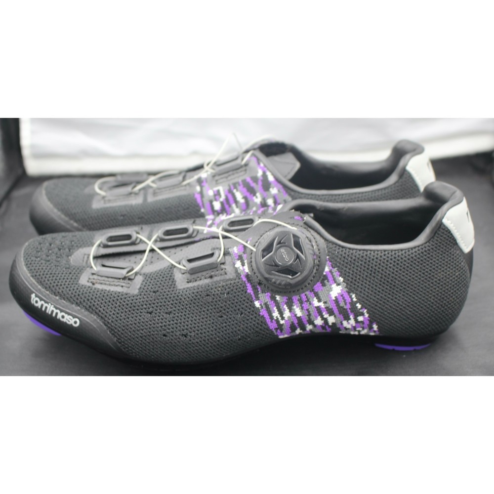 WMNS Tommaso Pista Aria Elite Quick Lace Cycling Shoe Black/Purple Size 6